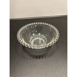 IMPERIAL CANDLEWICK COTTAGE CHEESE Fruit BOWL Small Clear Vintage nuts candy